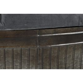 DKD Home Decor Descalzadora Loft Gris Metal y Poliéster 42x47x117 cm Altura Asiento 47 cm DKD Home Decor Descalzadora Loft Gris Metal y Poliéster 42x47x117 cm Altura Asiento 47 cm