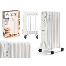 Radiador Argon 7 Elementos 1500W Blanco, 30.5x54x24 cm Radiador Argon 7 Elementos 1500W Blanco, 30.5x54x24 cm