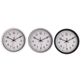 Reloj de pared redondo fondo blanco Ø20x4cm colores/modelos surtidos Reloj de pared redondo fondo blanco Ø20x4cm colores/modelos surtidos