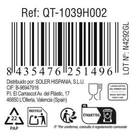 Quttin Fuente de Vidrio Rectangular 20x13 cm 925 cc (6 Unidades)
