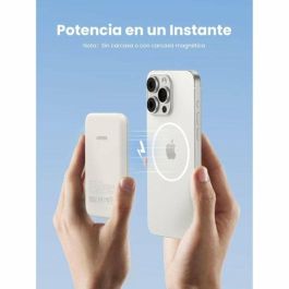 Ugreen 25207 Batería Externa Magnética 5000 mAh Qi 15W y PD 15W USB-C Compatible iPhone/Galaxy Negro