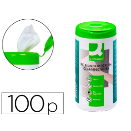 Q-connect Toallitas Limpiadoras de Pantallas y Teclados Bote 100 Unidades Precio: 4.49999968. SKU: B193AT3ZRF