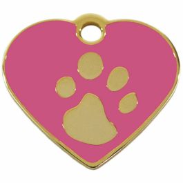 Placa identificativa para collar Imarc Heart Rosa Dorado
