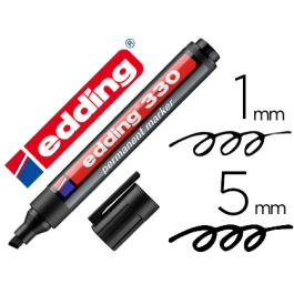 Edding Marcador Permanente 330 Punta Biselada Negro (Set de 10) (Set de 10) Precio: 9.78999989. SKU: B1DWE5B8B9
