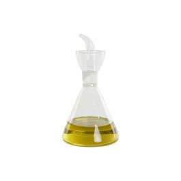 DKD Home Decor Aceitera de Borosilicato Transparente 500ml 11.5 x 22 cm, Apta para Lavavajillas