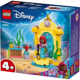 LEGO 43235 Disney Princess Escenario Musical de Ariel Set de Construcción con Pista Giratoria, Minipersonaje y Figura Sebastián