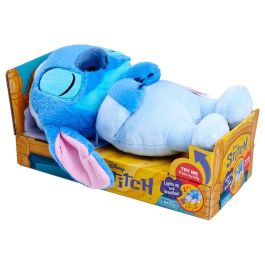 SIMBA Peluche Disney Stitch Dormilón con Sonido, Movimientos y Luz 31cm – Música Relajante, Auto Apagado