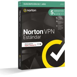 Norton VPN Standard Es 1 Usuario 5 Dispositivos 12 Meses VPN para Navegación Segura y Privada