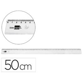 Liderpapel Regla Plástico Irrompible Transparente 50 cm Precio: 2.50000036. SKU: B13G9W3PEY