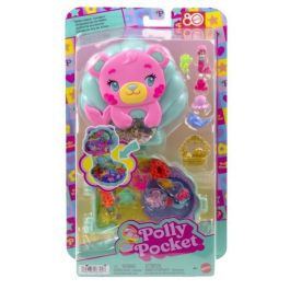 Polly Pocket JCB16 - Juego Isla Brillante con Minifiguras y animales