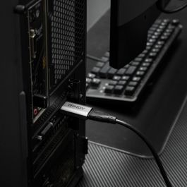 Adaptador DisplayPort a HDMI LINDY 8K60 ACTIVE Gris