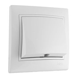 Solera Salida de cable serie Europa ERP40U, blanco, 83x81mm, 16A, 250V, termoplástico, empotrar