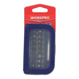 Workpro Juego 31 Puntas Destornillador PH0-PH3 PZ0-PZ3 T10-T30 H2-H6 con Soporte Magnético 50mm
