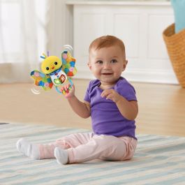 V-Tech 80-558722 Sonajero Pajarito Interactivo con Melodías, Sonidos y Canciones. Estimulación Táctil y Sensorial +3 Meses.