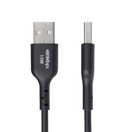 Cable USB Startech USB2AC15CMBK Negro