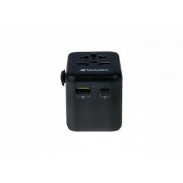 Verbatim Uta-02 Adaptador Universal De Viaje Con 1 Puerto Usb-C - 1 Puerto Usb-A