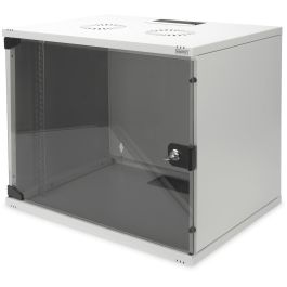 Digitus Carcasa de pared SOHO 9U, 540x400x512 mm, Bastidor de red de acero con puerta de vidrio, Gris Precio: 114.49999979. SKU: S7818726