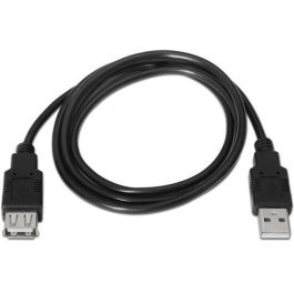 Aisens Cable USB 2.0 Tipo A-M - A-H Negro 1,8M Precio: 0.88999977. SKU: S5617339