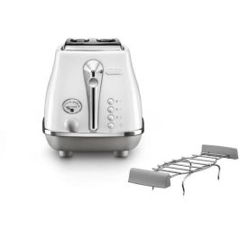 DELONGHI CTOC2103.W Tostadora 900 W con 2 ranuras, Blanco