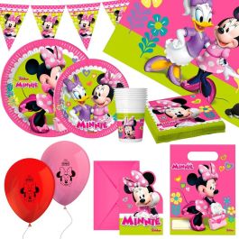 Set Artículos de Fiesta Minnie Mouse 66 Piezas