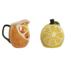 Azucarero Tropical DKD Home Decor Amarillo Naranja 8.4 x 11 x 12 cm Set de 2 Precio: 13.89000019. SKU: B1JB9BKKTA