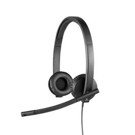 Logitech H570e Auricular Biaural Estereo Con Micrófono Cable Usb 2.0 Negro