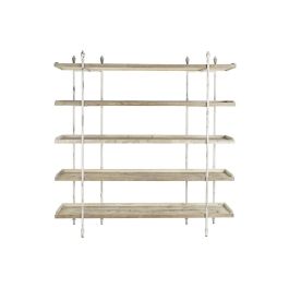 Estantería DKD Home Decor Blanco Natural Metal Abeto Madera de abeto 40 % Metal 190 x 40 x 200 cm