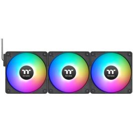 Thermaltake CL-F182-PL14SW-A Ventilador de 14cm para Refrigeración de PC - Rodamiento Hidráulico - Color Negro (Pack de 3)