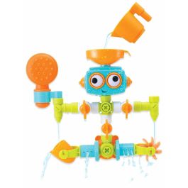 Infantino Robot de Baño Senso Multiactividades Construible 16 Piezas con Embudo, Vertedor, Spray, Chorro de Agua y Fuente 18+ meses