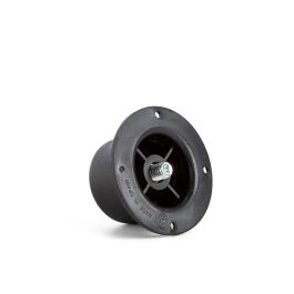 Indaux Pata Niveladora Sandy para Muebles, Acabado Negro, Regulable en Altura 65-100 mm, Plástico/Acero, Carga 100 kg