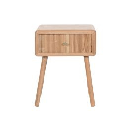 DKD Home Decor Mesita de Noche Haiarts md Scandi Natural Pino y MDF 32 x 52 x 40 cm