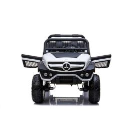 Coche mercedes unimog white bateria 12v 128 x 86 x 84cm runruntoys Coche mercedes unimog white bateria 12v 128 x 86 x 84cm runruntoys