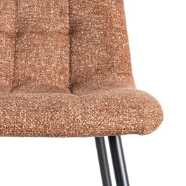 Silla Jaspeado Ocre Tejido-Metal 44 X 52 X 86 cm