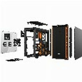 be quiet! PURE BASE 600 Midi Tower PC, Negro/Naranja con Ventana, Compatible ATX/micro ATX/Mini-ITX