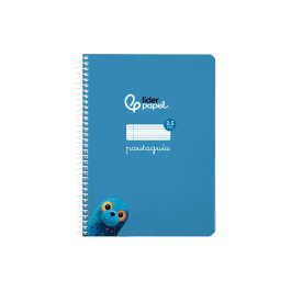 Liderpapel Cuaderno Espiral A5 Pautaguía Tapa Blanda 40 Hojas 75gr Cuadro Pautado 2,5mm Color Azul