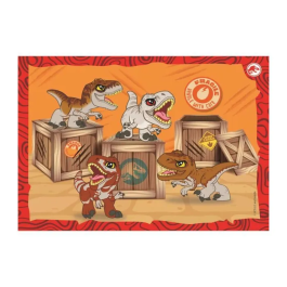 Clementoni CLE1695906884588 Puzzle 4 en 1 Jurassic World