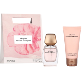 Set Narciso Rodriguez: All Of Me, Eau De Parfum, For Women, 30 ml + All Of Me, Hydrating, Body Lotion, 50 ml Precio: 54.49999962. SKU: B1C4S5BDAN