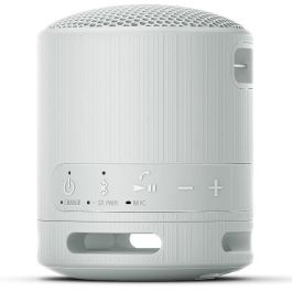 Sony Altavoz Portable Bluetooth SRS-XB100/ 2.0/ Gris Claro. Sonido potente y nítido, resistente al agua IP67, hasta 16h de batería.