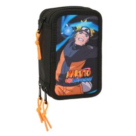 Plumier Triple Naruto Negro 12,5 x 19,5 x 5,5 cm 37 Piezas