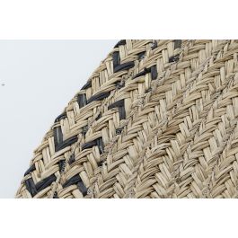 Alfombra DKD Home Decor 140 x 0,5 x 140 cm Natural Poliéster Bicolor Tropical