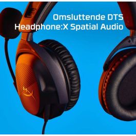 HP Cloud Stinger 2 Auriculares Gaming Ligeros y Cómodos con Micrófono Giratorio y Sonido DTS Headphone:X Negro