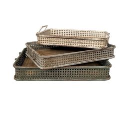 DKD Home Decor Bandeja Vintage Multicolor Metal Set de 3 Piezas 38 x 8 x 53 cm Precio: 105.50000043. SKU: B1FBP5CZAT
