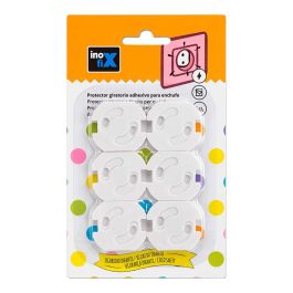 Inofix Protector giratorio adhesivo para enchufe blanco 5400-2-001 (blister 6 unid.)