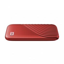 SANDISK MY PASSPORT TM SSD 2TB RED, 1050MB/S READ, 1000MB/S WRITE, PC &amp; MAC COMPATIABLE