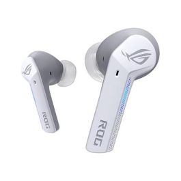 ASUS ROG Cetra True Wireless Auriculares Inalámbricos con Cancelación de Ruido Activo (ANC) y Sonido Virtual 7.1, Bluetooth 5.0, IPX4, Blanco Moonlight White