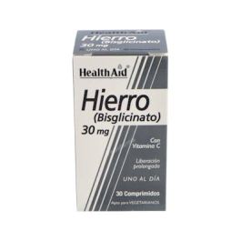 Health Aid Hierro Bisglicinato con Vitamina C 30 Comprimidos para Máxima Absorción y Evitar Molestias Precio: 13.8900003. SKU: B15L6TR6FK