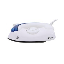 Thulos Plancha de Viaje TH-PV700 700W con Mango Plegable, Suela Antiadherente, Funda y Vaso Medidor