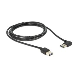 DeLOCK Cable USB 2.0 A a A Macho/Macho 90° Negro, 5 Metros, USB A Hembra (EASY-USB)