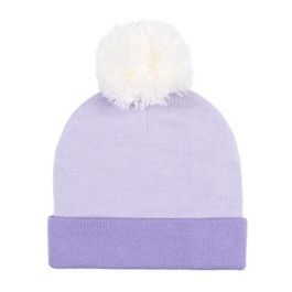 Cerdá Frozen II Gorro de Punto Infantil Lila - 94% Acrílico para Niñas de 3 a 12 Años - Accesorio Disney