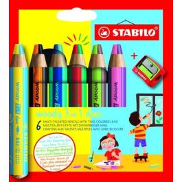 Lapices De Colores Stabilo Woody 3 En 1 Duo Surtido Estuche De 6 + Afilalapiz Precio: 15.49999957. SKU: B1APBNZZXS